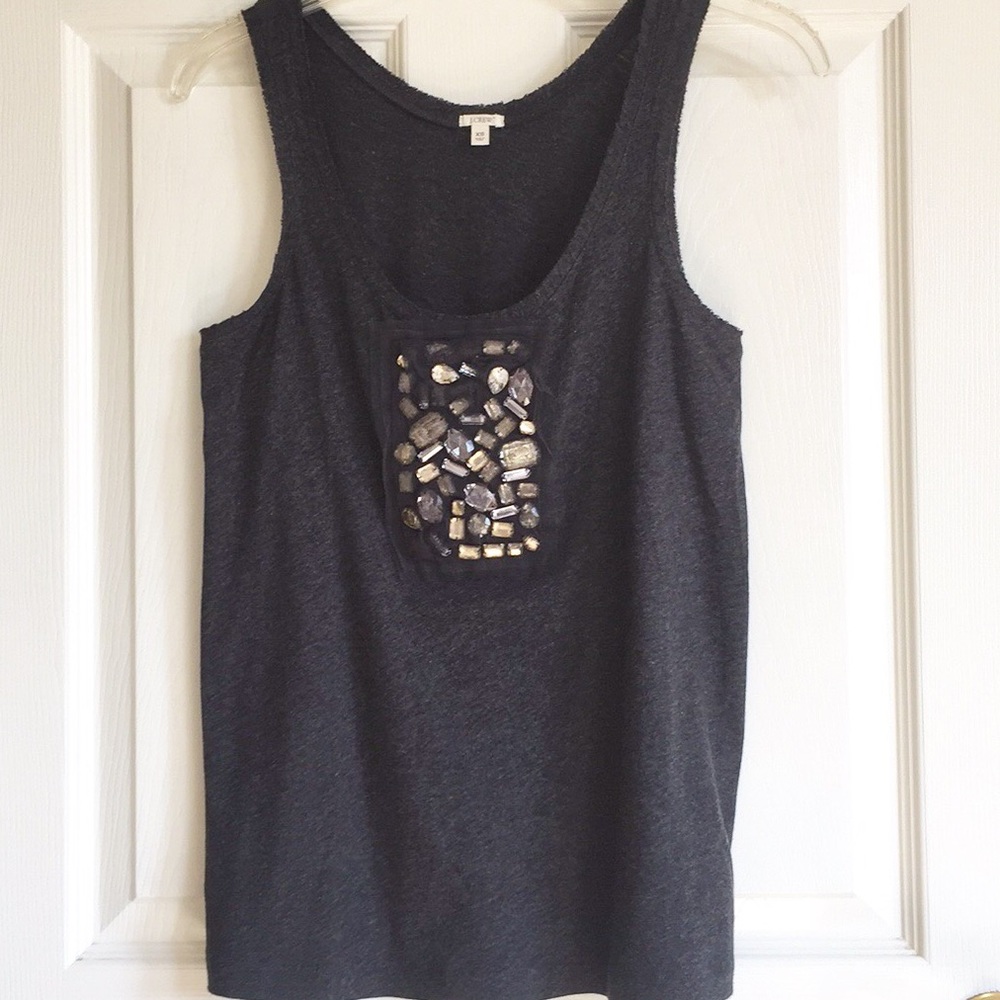 J. Crew Jeweled Tank Top - Picture 5 of 8